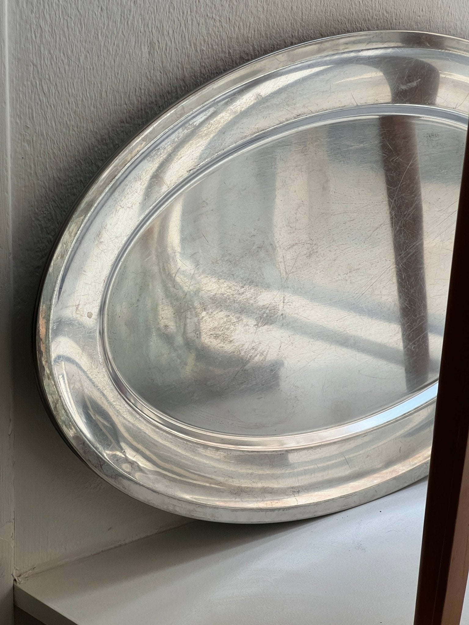 Large steel platter - NEROLI