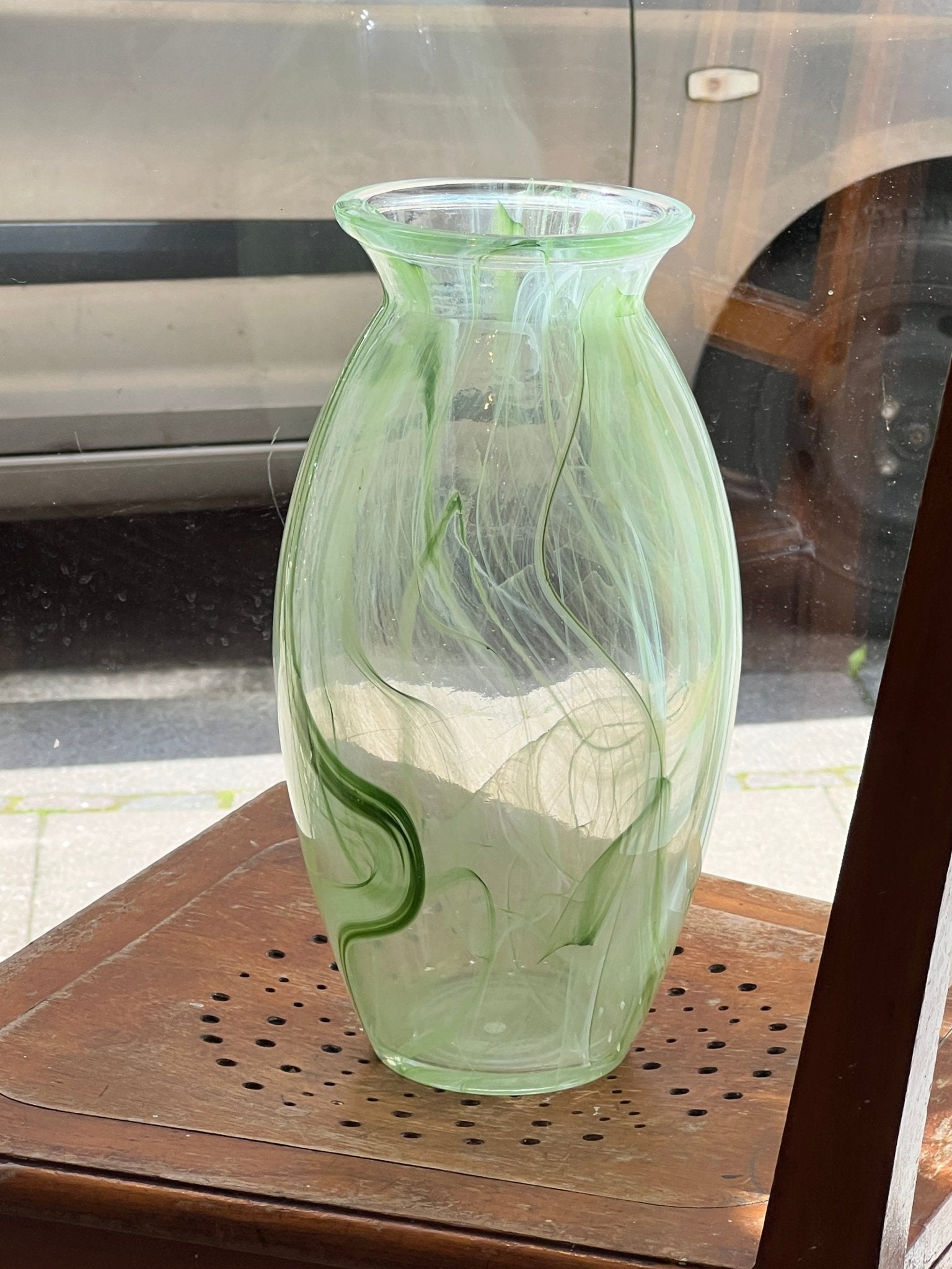 Tall glass vase - NEROLI