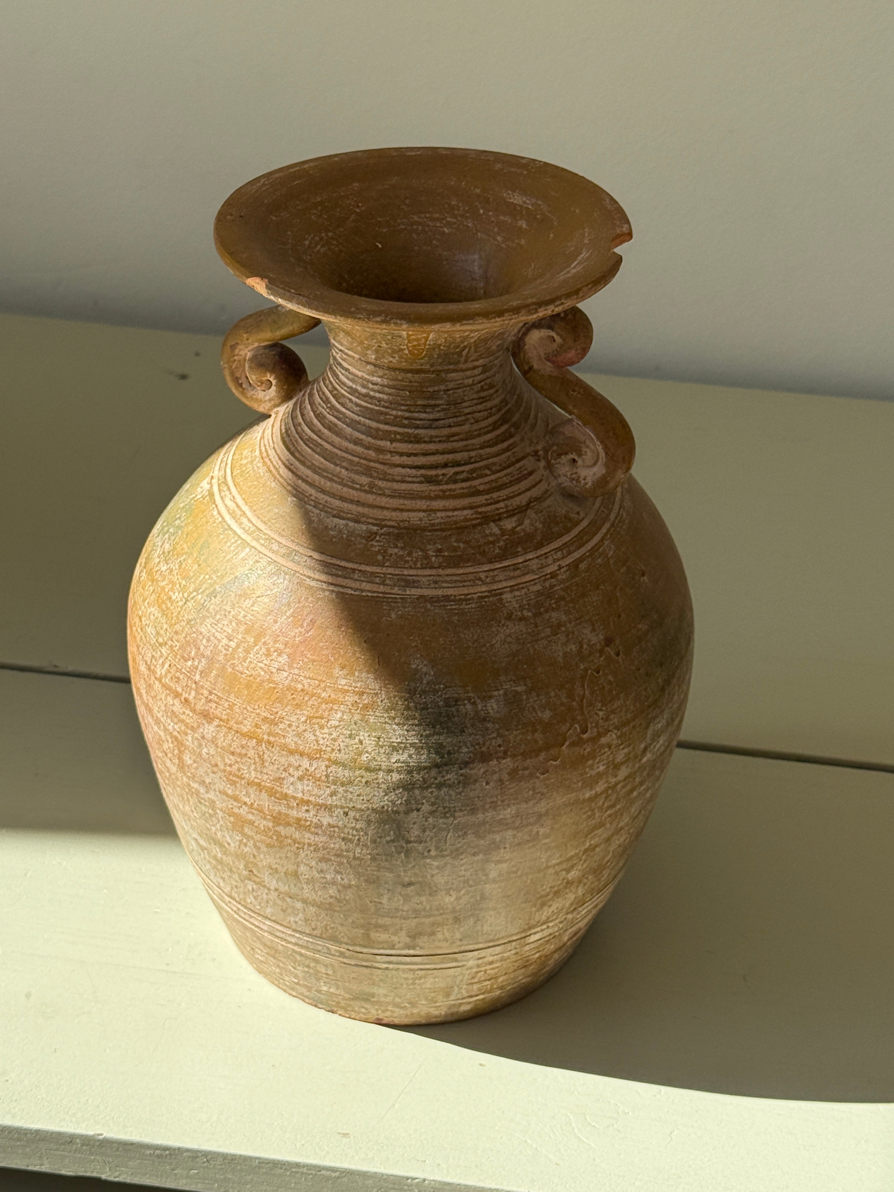 Terracotta vase