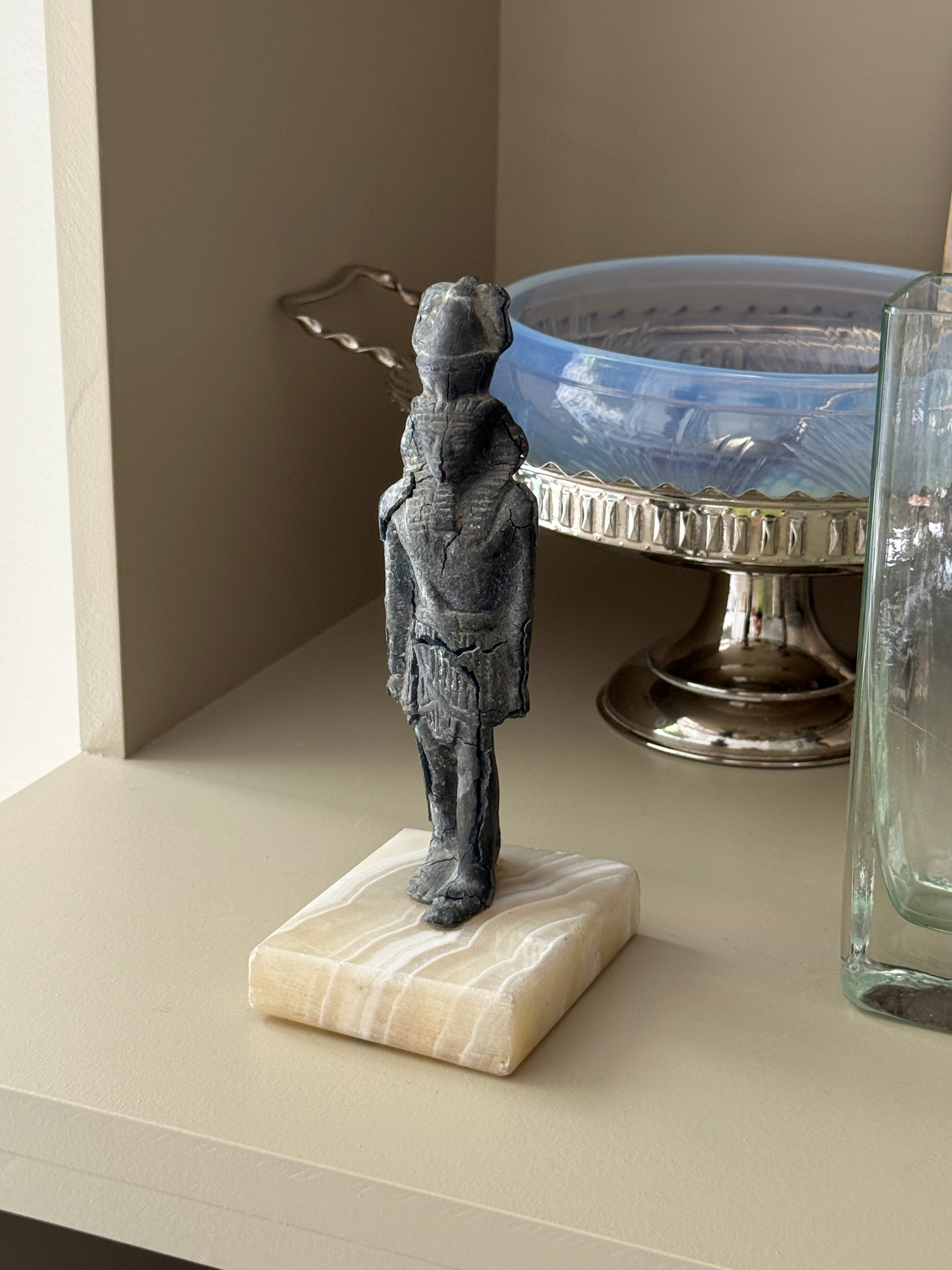 Egyptian pharaoh statue