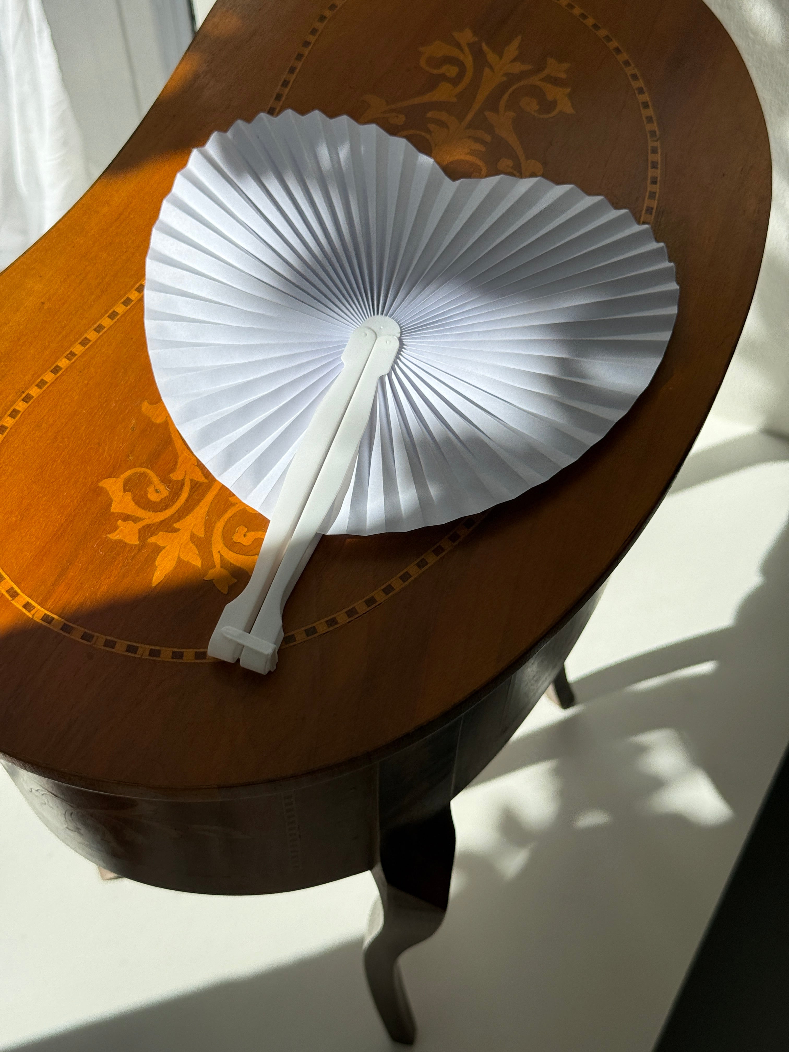 Heart-shaped fan