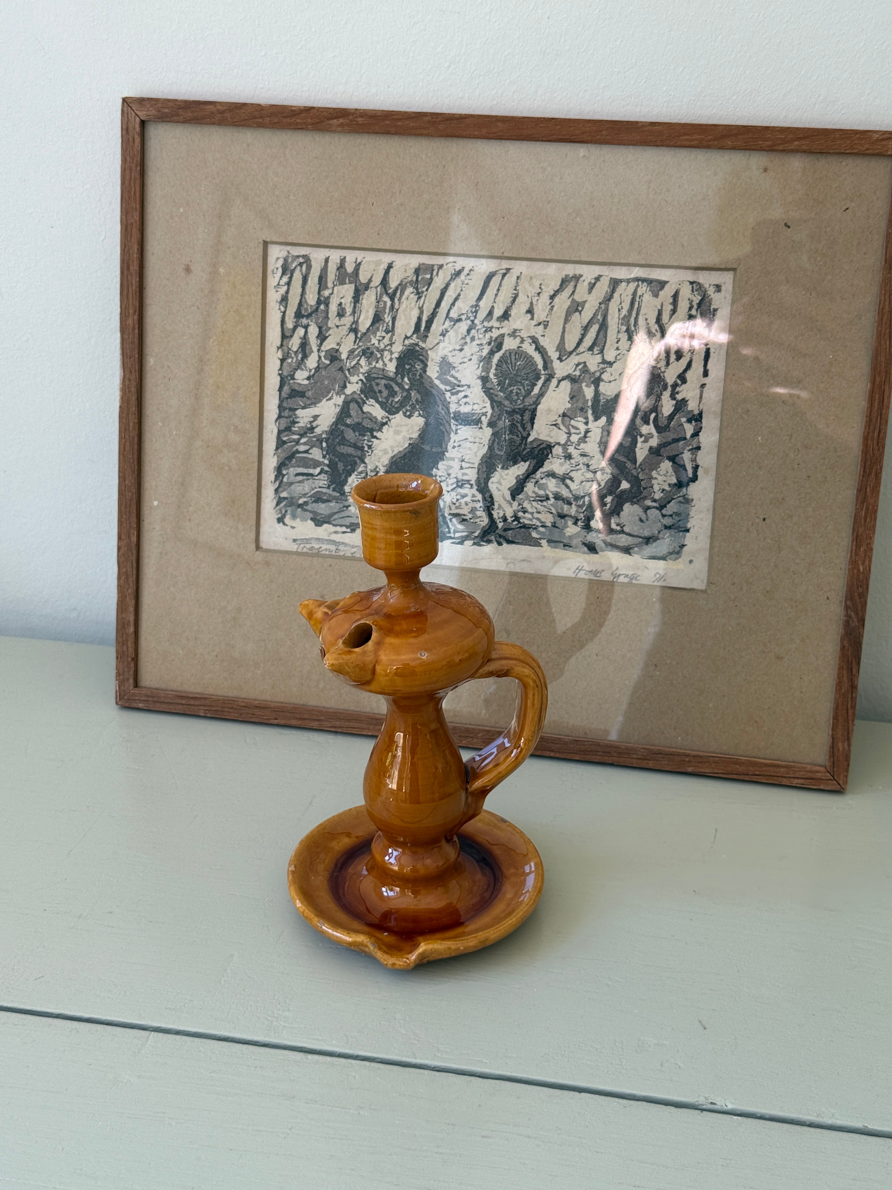Ceramic candlestick