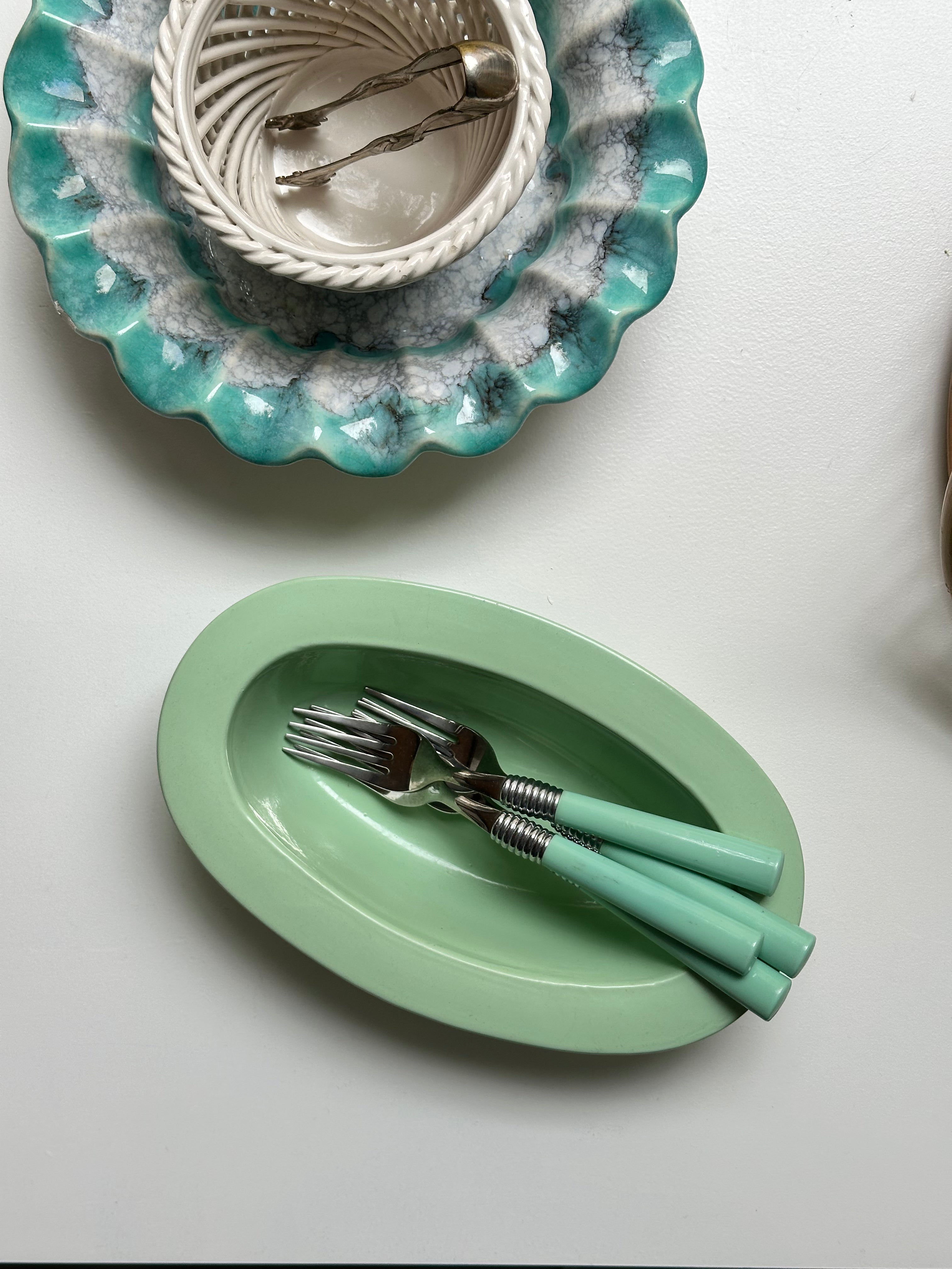 Mint green bowl