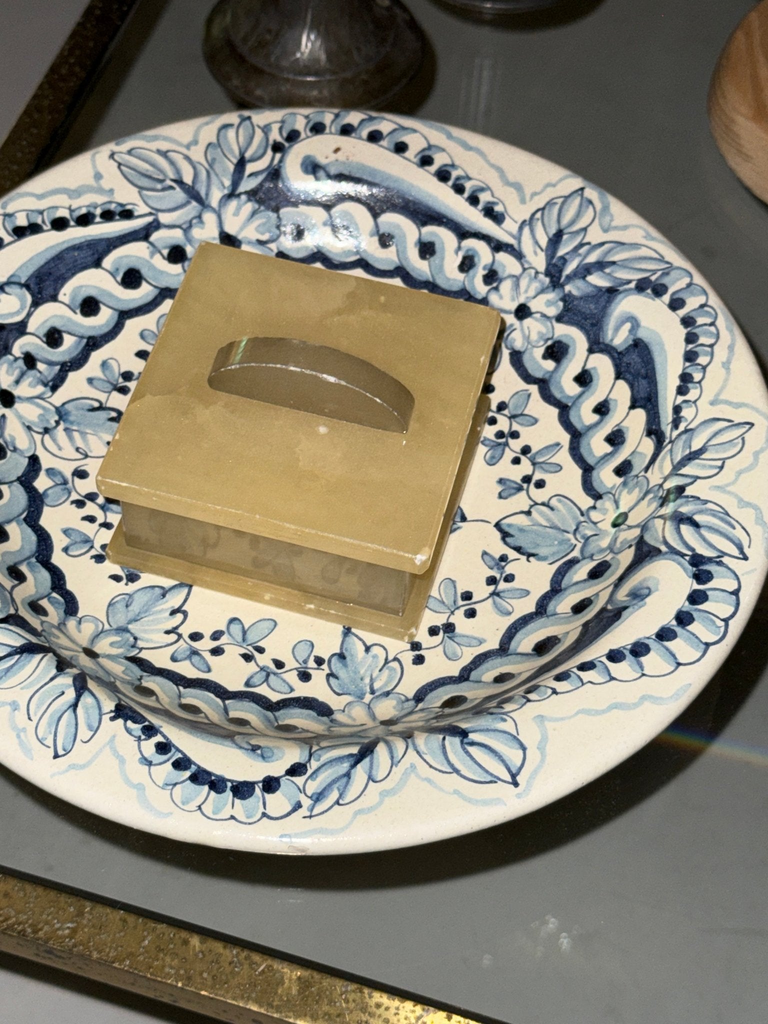 Alabaster jewelry box - NEROLI