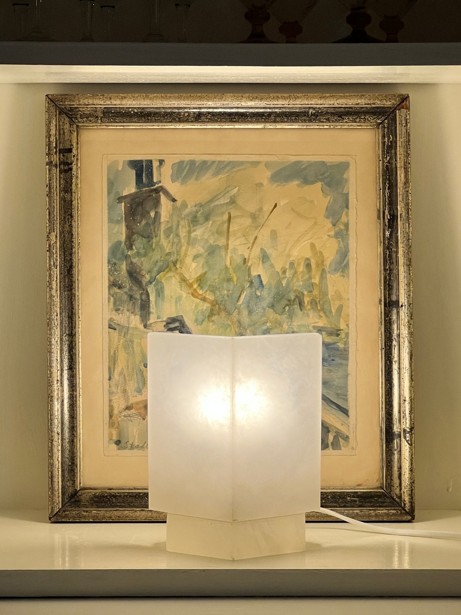 Alabaster table lamp - NEROLI