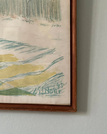 Albert Naur colour drawing - NEROLI
