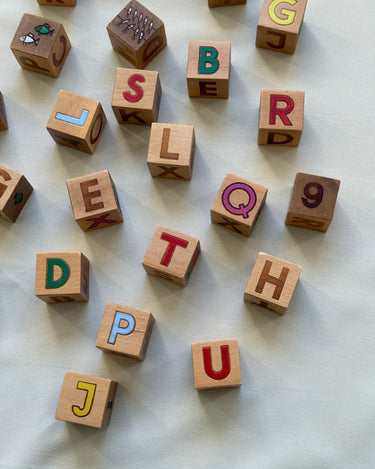 Alphabet blocks - NEROLI