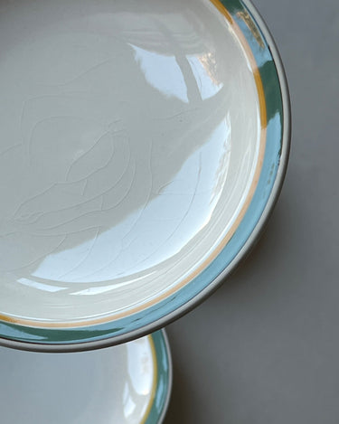 Aluminia cake plates (6 pcs) - NEROLI