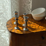 Aluminium candlesticks (4 pcs) - NEROLI