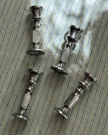 Aluminium candlesticks (4 pcs) - NEROLI
