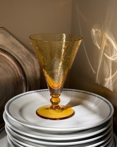 Amber glass vase - NEROLI