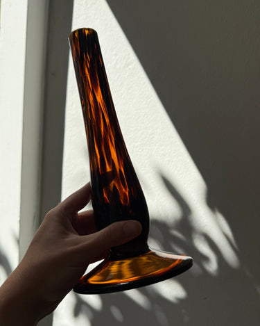 Amber glass vase - NEROLI