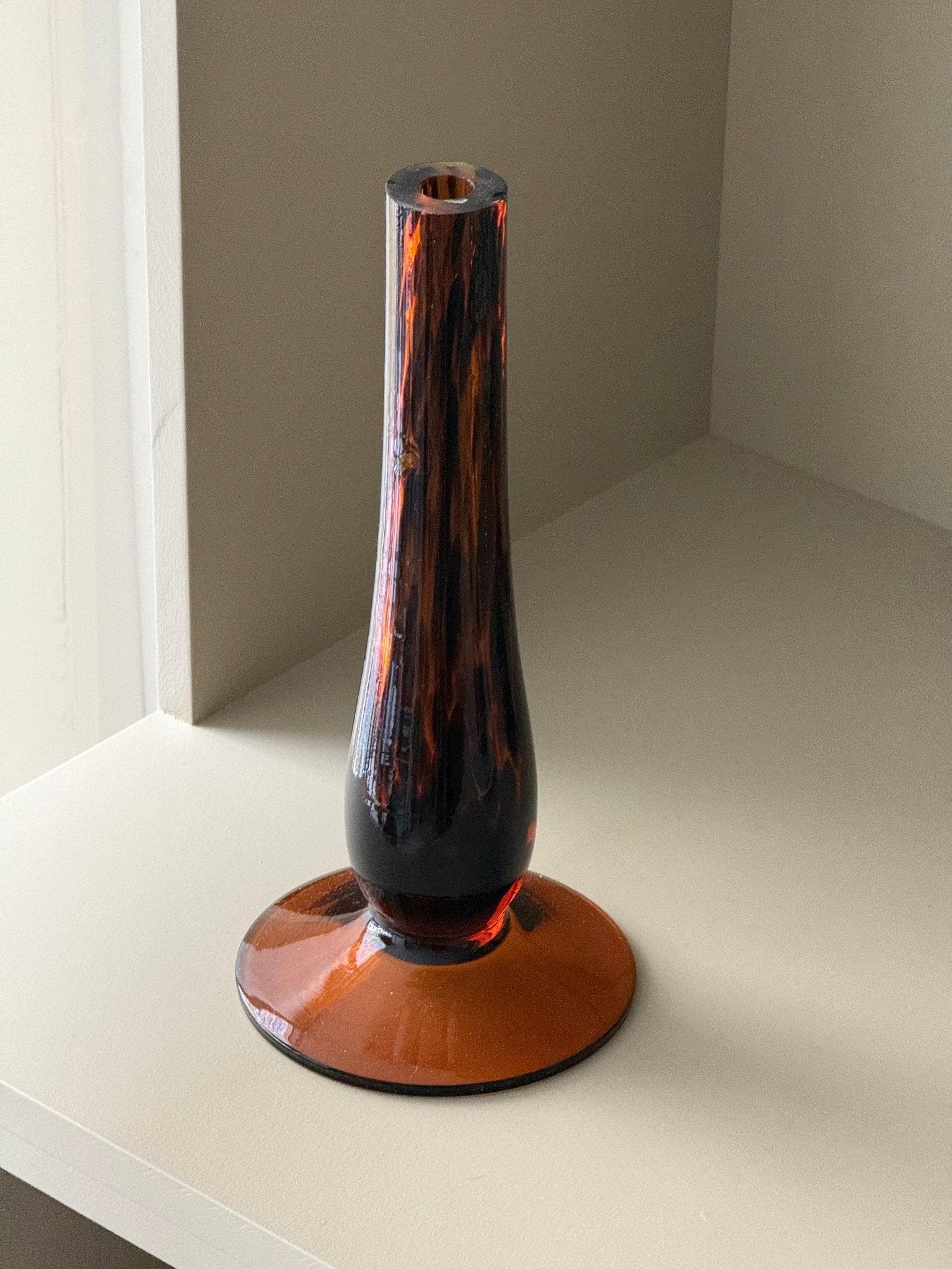 Amber glass vase - NEROLI
