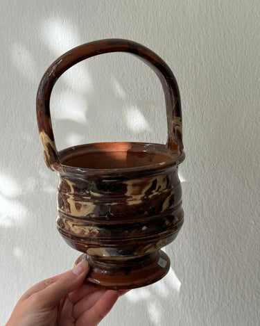 Antique ceramic basket - NEROLI