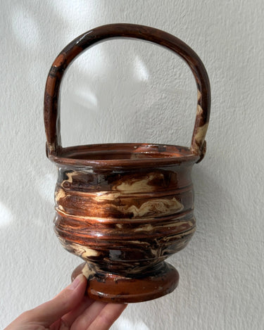 Antique ceramic basket - NEROLI