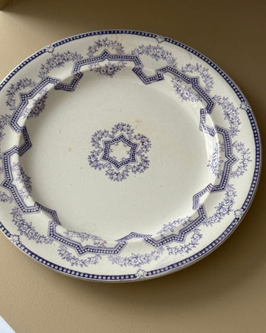Antique dinner plates (4 pcs) - NEROLI