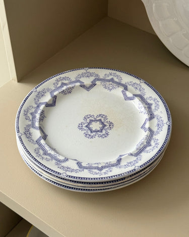 Antique dinner plates (4 pcs) - NEROLI