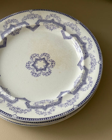 Antique dinner plates (4 pcs) - NEROLI