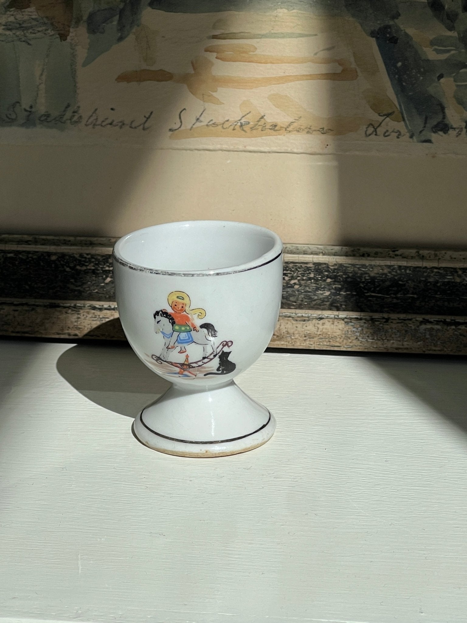 Antique egg cup - NEROLI