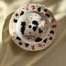 Antique floral wall plate - NEROLI