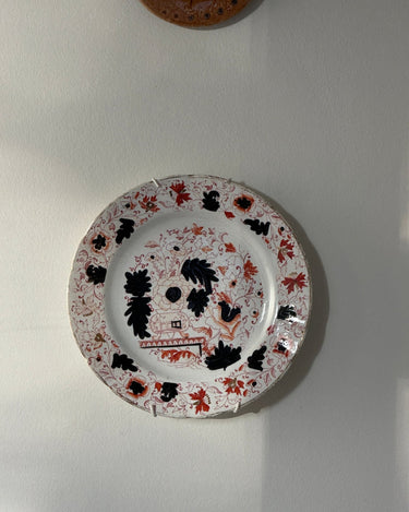 Antique floral wall plate - NEROLI