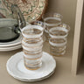 Antique glass tumblers (5 pcs) - NEROLI