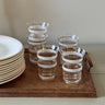 Antique glass tumblers (5 pcs) - NEROLI