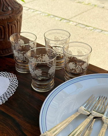 Antique glasses (4 pcs) - NEROLI