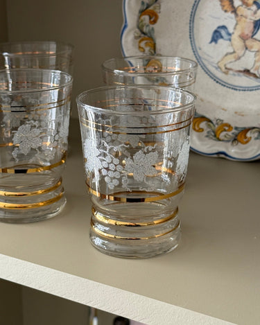 Antique glasses (4 pcs) - NEROLI