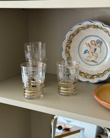 Antique glasses (4 pcs) - NEROLI