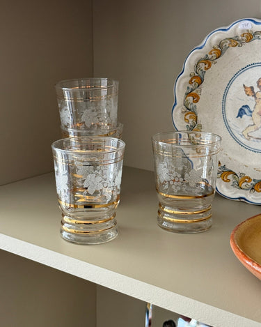Antique glasses (4 pcs) - NEROLI