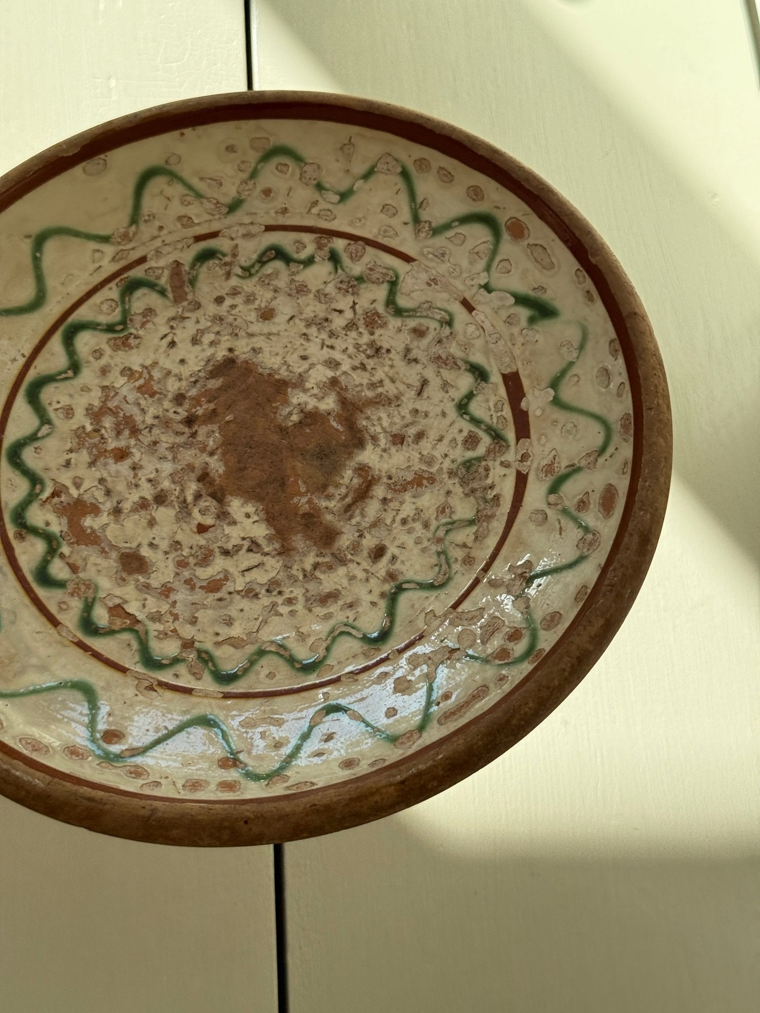 Antique terracotta platter - NEROLI