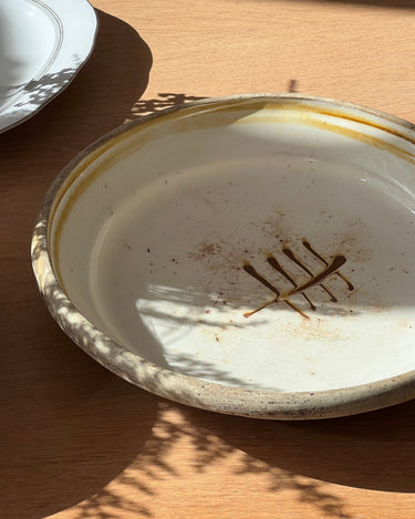 Antique terracotta platter - NEROLI