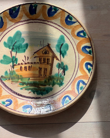 Antique wall platter - NEROLI