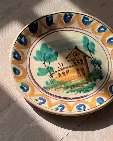 Antique wall platter - NEROLI