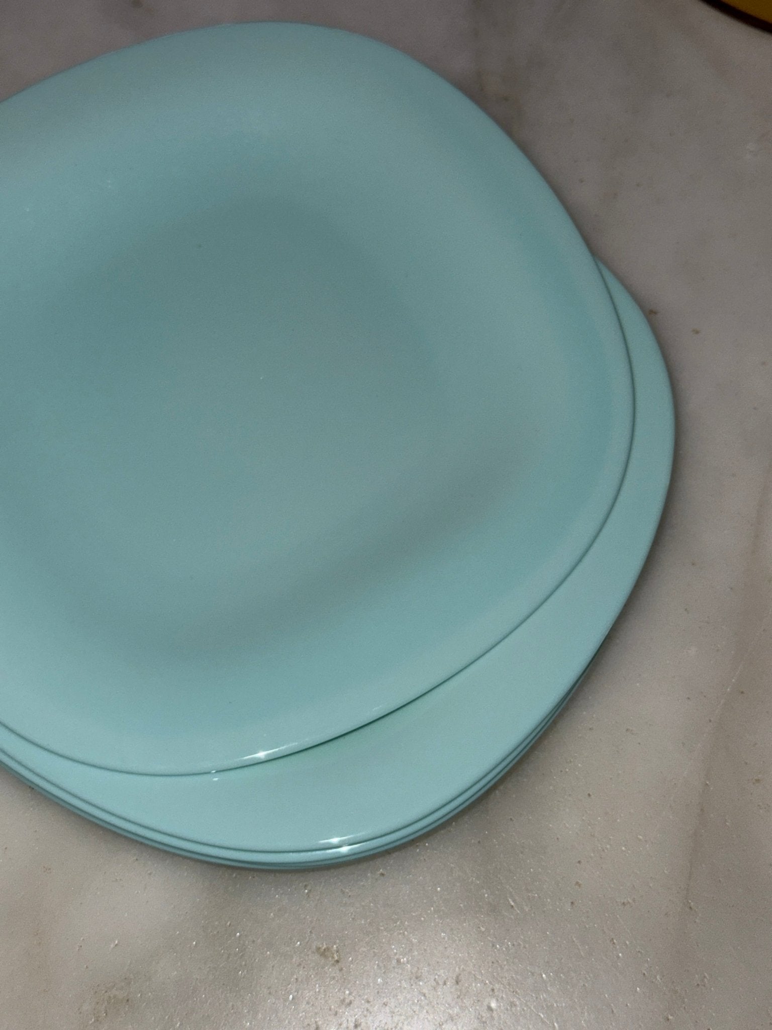Aqua blue lunch plates (5 pcs) - NEROLI