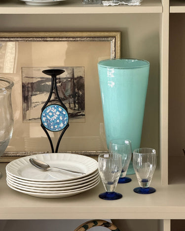 Aqua blue vase - NEROLI