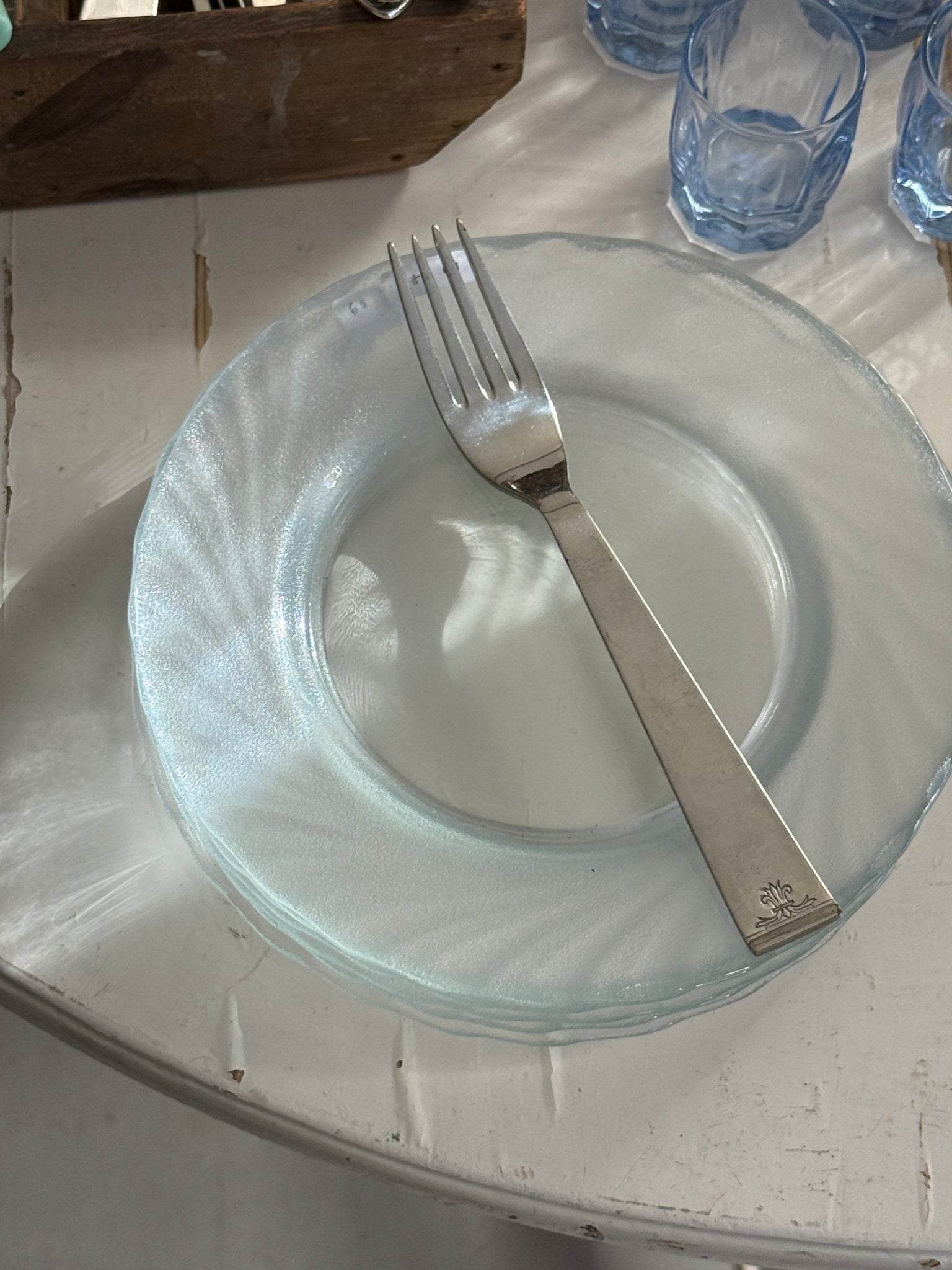 Arcoroc glass plates (7 pcs) - NEROLI