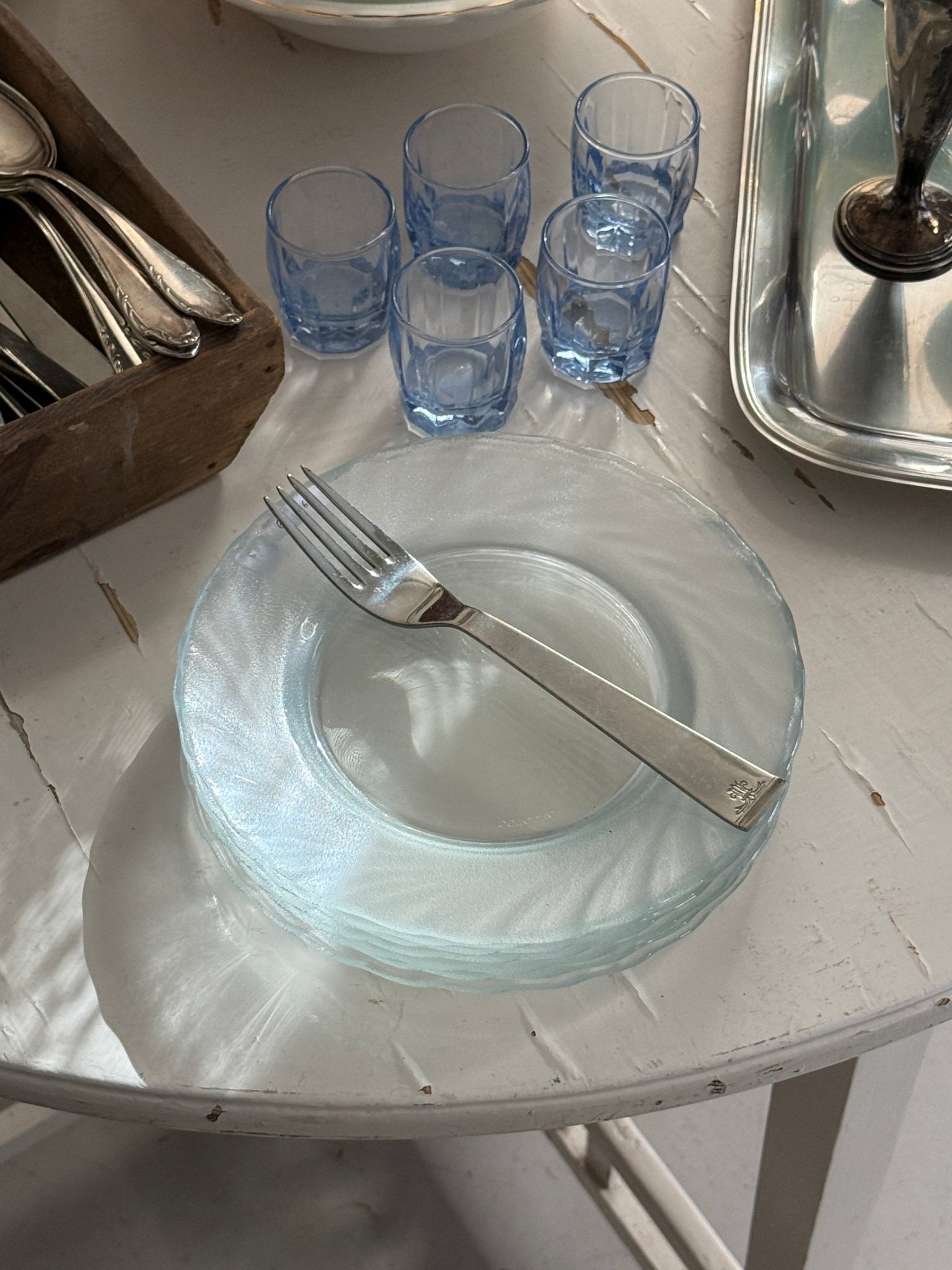 Arcoroc glass plates (7 pcs) - NEROLI