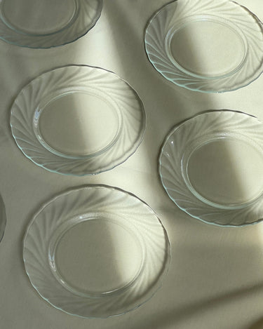 Arcoroc plates (8 pcs) - NEROLI
