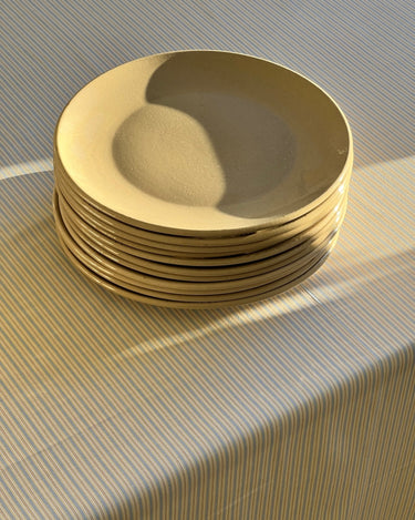 Beige dinner plates (11 pcs) - NEROLI