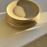 Beige dinner plates (11 pcs) - NEROLI