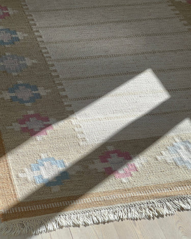 Beige flatweave rug - NEROLI
