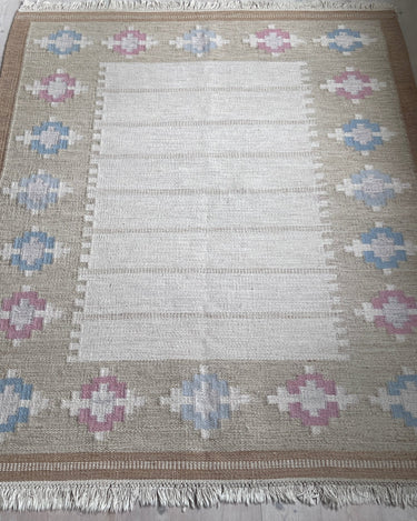 Beige flatweave rug - NEROLI