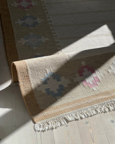 Beige flatweave rug - NEROLI