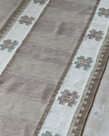 Beige flatweave runner - NEROLI