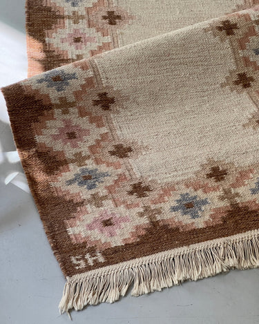 Beige flatweave runner - NEROLI