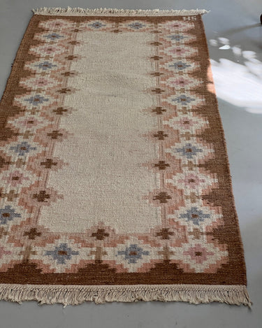 Beige flatweave runner - NEROLI