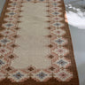 Beige flatweave runner - NEROLI