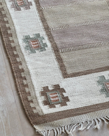 Beige flatweave runner - NEROLI